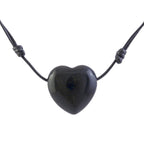 Colgante Corazón de Ónix con cordón