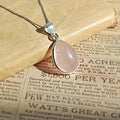 Colgante 'Danu' Cuarzo Rosa y Plata de Ley 925