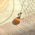Colgante 'Danu' Ojo de Tigre y Plata de Ley 925