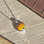 Colgante de Jaspe Abejorro y Plata de Ley 925 - Vitalidad · Enfoque · Transformación interior