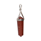 Colgante de Jaspe Rojo Biterminado