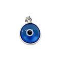 Colgante del Ojo Turco Azul Celeste en Plata de Ley 925