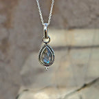 Colgante 'Dewi' Labradorita y Plata de Ley 925