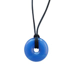 Colgante Donut de Ágata Azul Teñida