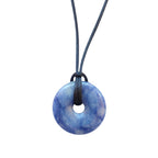 Colgante Donut de Cuarzo Azul