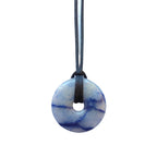 Colgante Donut de Cuarzo Azul