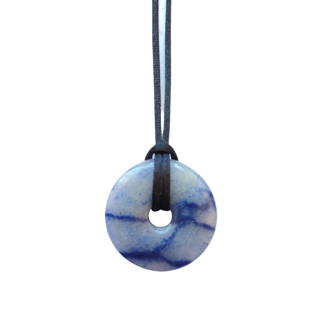 Colgante Donut de Cuarzo Azul