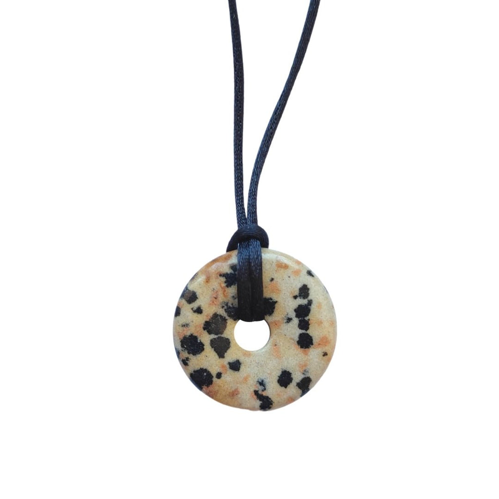 Colgante Donut de Jaspe Dálmata