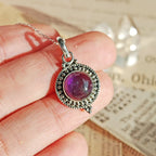Colgante 'Eos' de Amatista y Plata de Ley 925