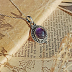 Colgante 'Eos' de Amatista y Plata de Ley 925