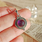 Colgante 'Eos' de Amatista y Plata de Ley 925