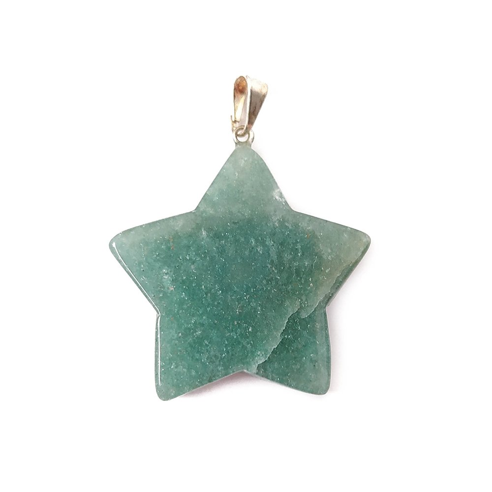 Colgante Estrella de Cuarzo Verde