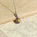 Colgante 'Hina' Ojo de Tigre y Plata de Ley 925