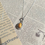 Colgante 'Hina' Ojo de Tigre y Plata de Ley 925