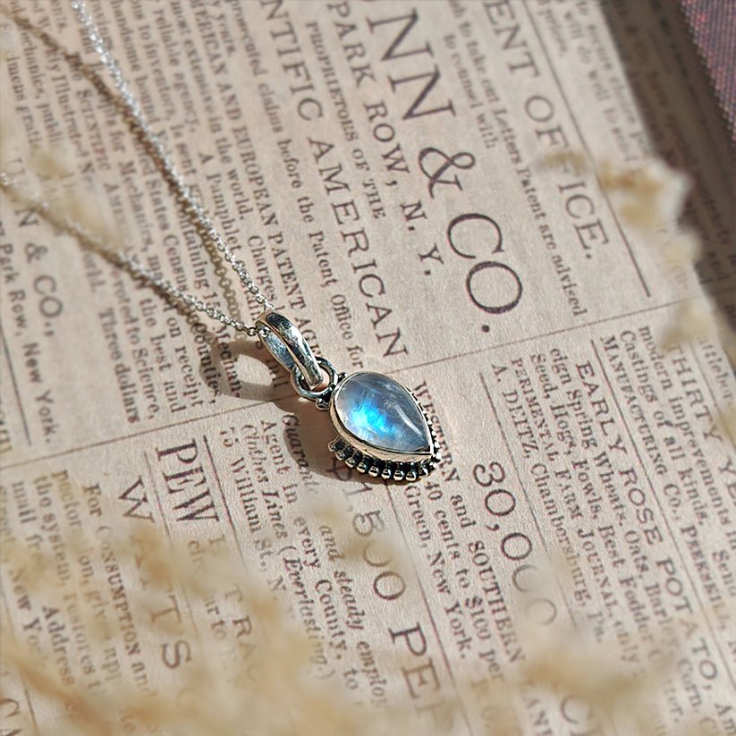 Colgante 'Ishtar' Piedra de Luna y Plata de Ley 925