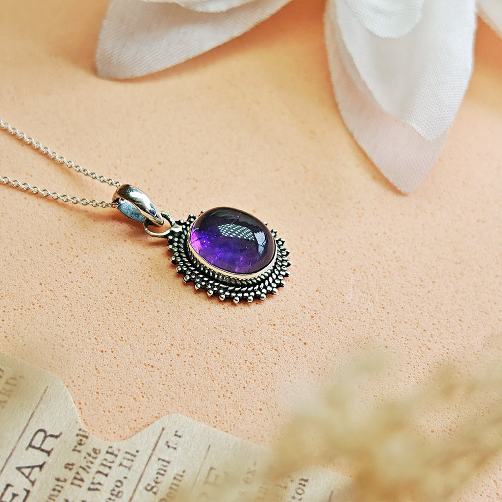 Colgante Jaipur Amatista y Plata de Ley 925