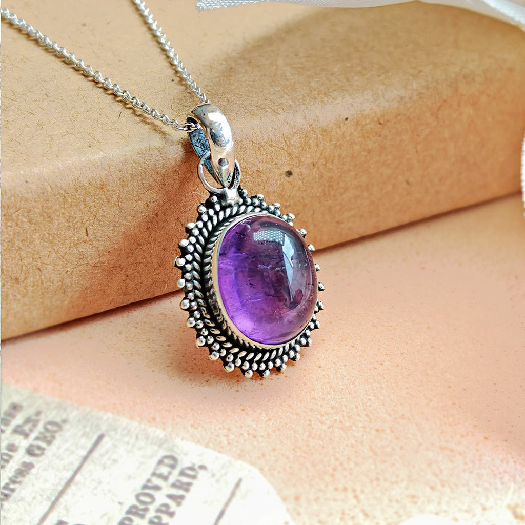 Colgante Jaipur Amatista y Plata de Ley 925