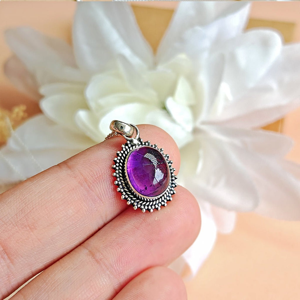 Colgante Jaipur Amatista y Plata de Ley 925