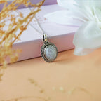 Colgante Jaipur Piedra de Luna y Plata de Ley 925