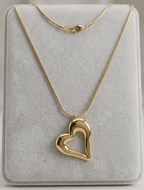 Colgante Largo 80 cm con Corazon