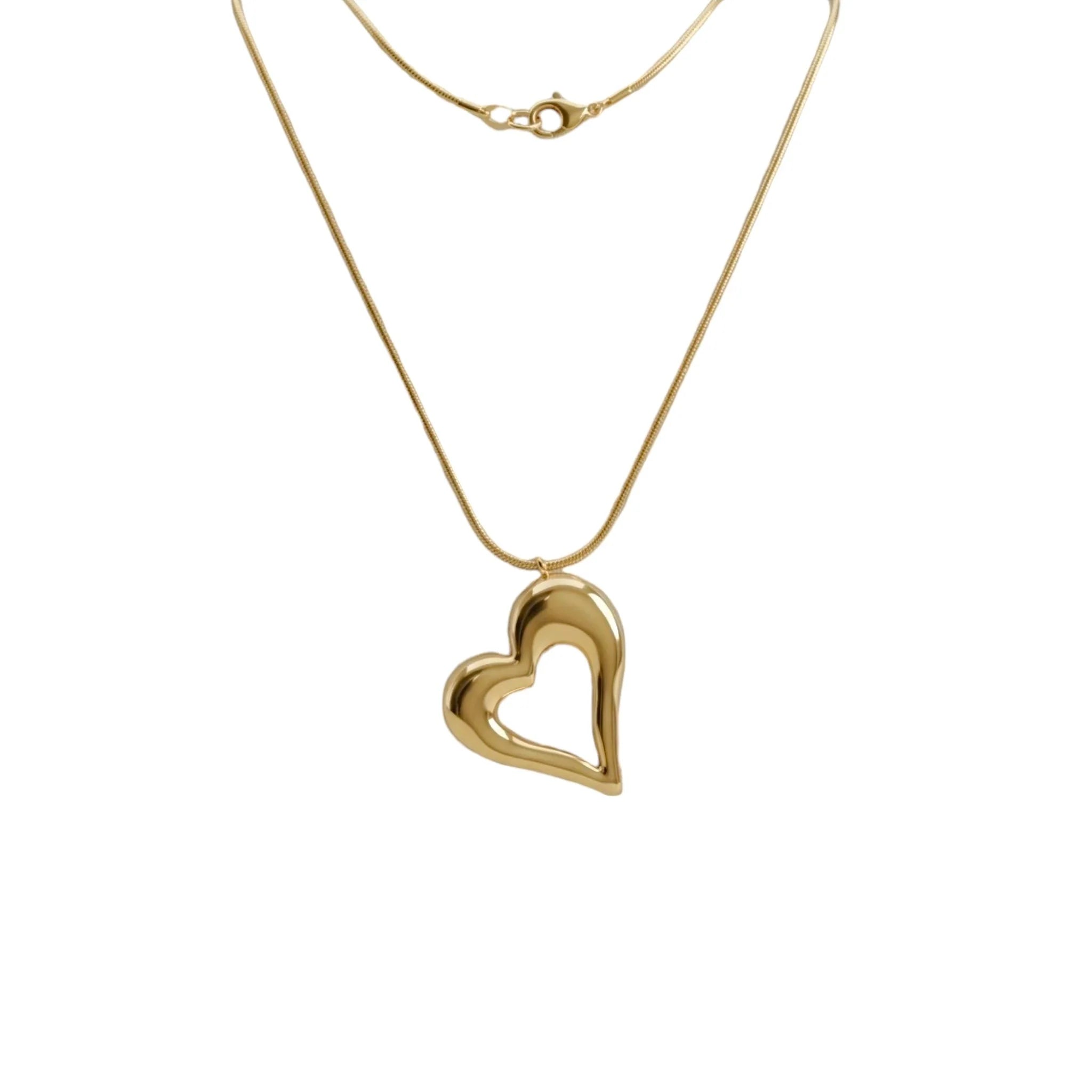 Colgante Largo 80 cm con Corazon