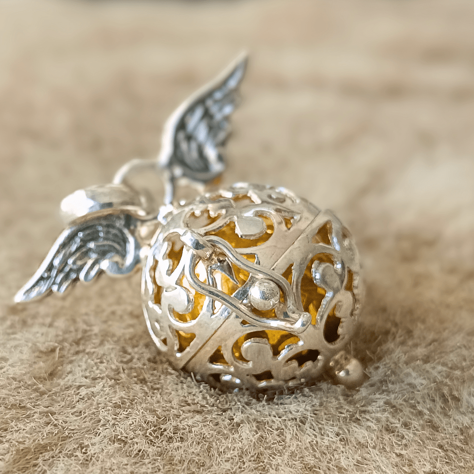Colgante Llamador de Angel 'Campana Divina'- Plata de Ley 925