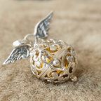 Colgante Llamador de Angel 'Campana Divina'- Plata de Ley 925