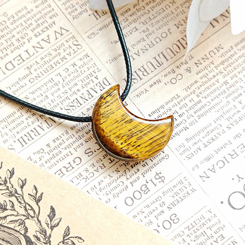Colgante Luna de Ojo de Tigre