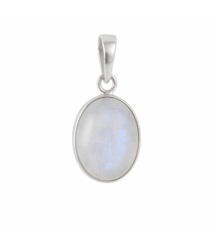 Colgante 'Nanshe' de Piedra de Luna y Plata de Ley 925