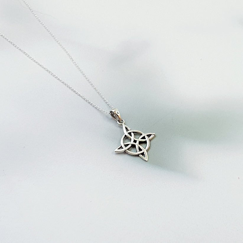 Sterling Silver 925 Witch Knot Pendant