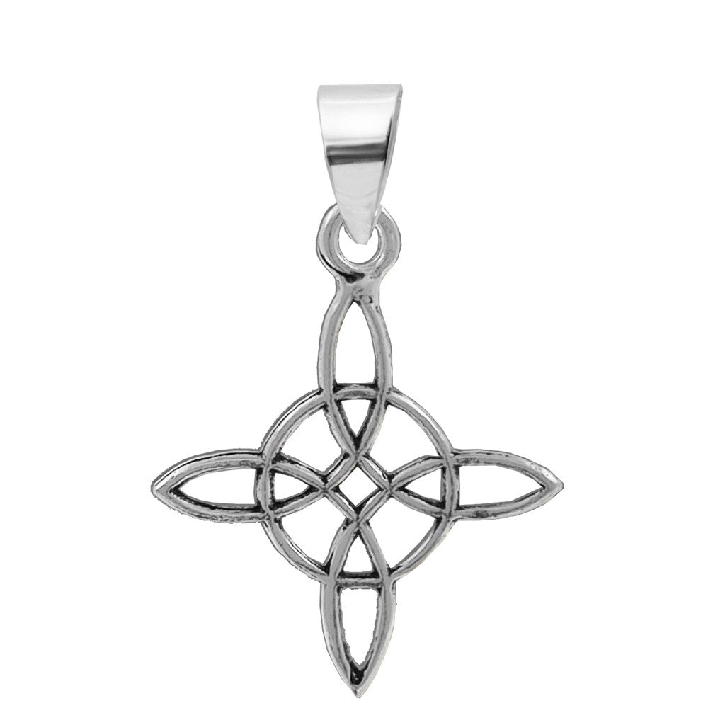 Sterling Silver 925 Witch Knot Pendant