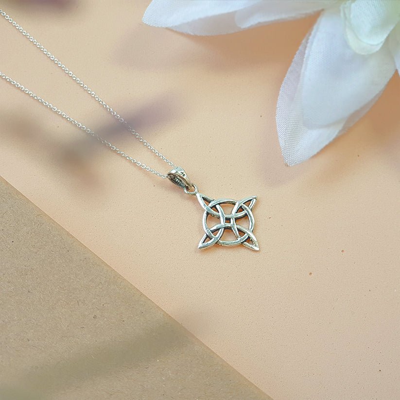 Sterling Silver 925 Witch Knot Pendant