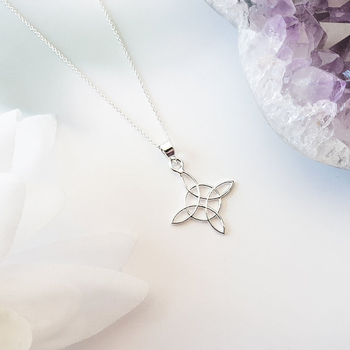 Sterling Silver 925 Witch Knot Pendant