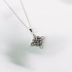 Witch Knot and Triquetra Pendant in 925 Sterling Silver