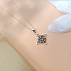 Witch Knot and Triquetra Pendant in 925 Sterling Silver