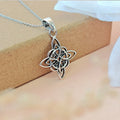 Witch Knot and Triquetra Pendant in 925 Sterling Silver