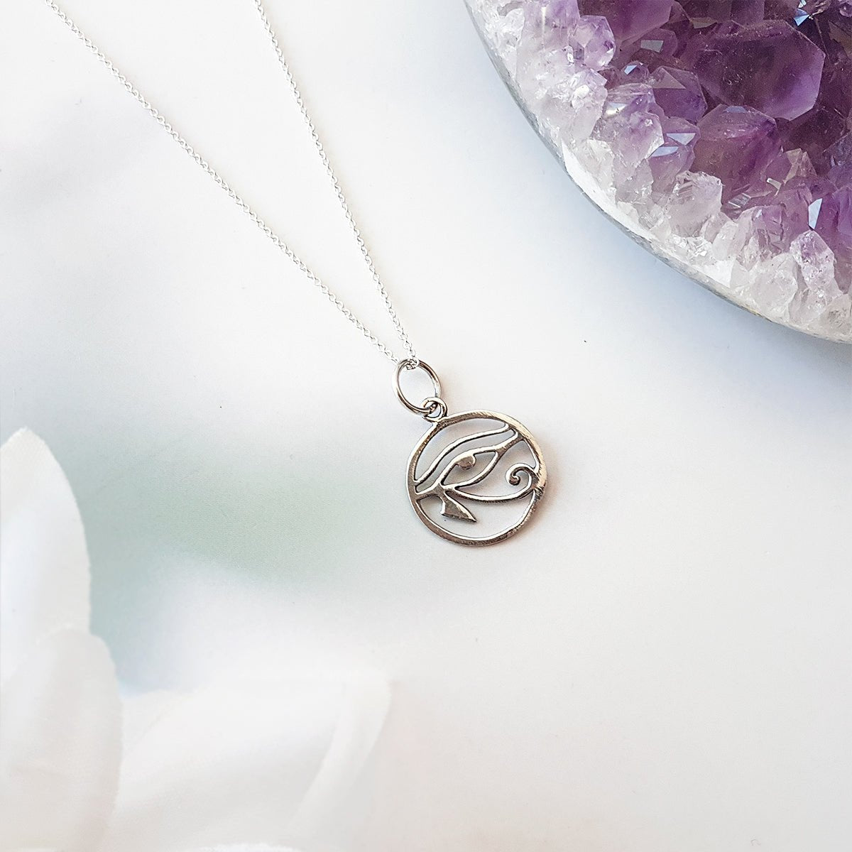 Colgante Ojo de Horus en Plata de Ley 925 - Amuleto Protector