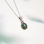 Colgante Espiral de Labradorita y Plata de Ley 925