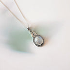 Colgante Espiral Piedra de Luna y Plata de Ley 925