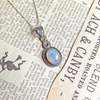 Colgante Espiral Piedra de Luna y Plata de Ley 925