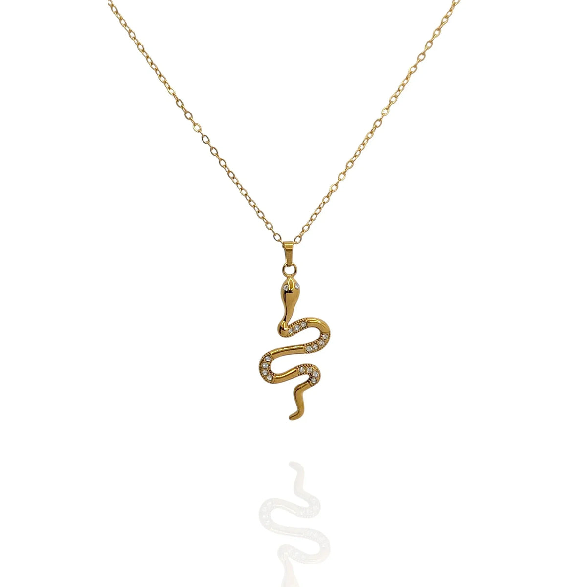 Colgante Serpiente con zircones