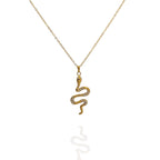 Colgante Serpiente con zircones