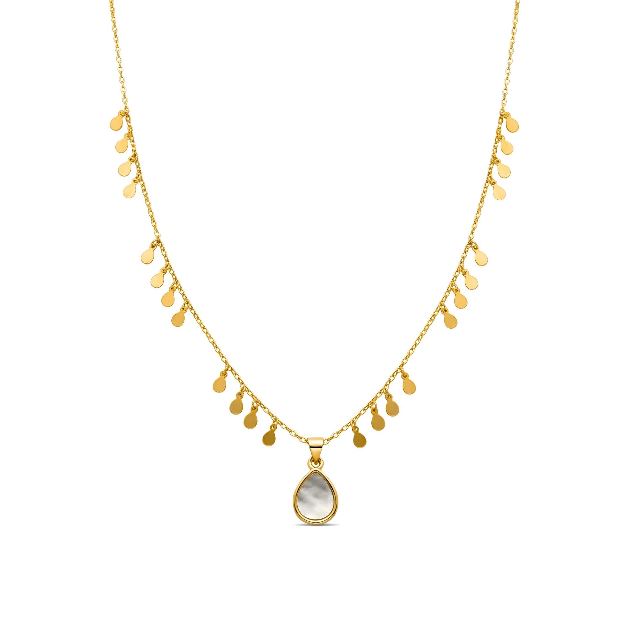 Collar acabado en oro 18k