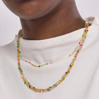 Collar acabado en oro amarillo 18k