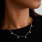 Collar acabado en Oro amarillo de 18 Kts