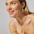 Collar acabado en oro amarillo de 18 kts