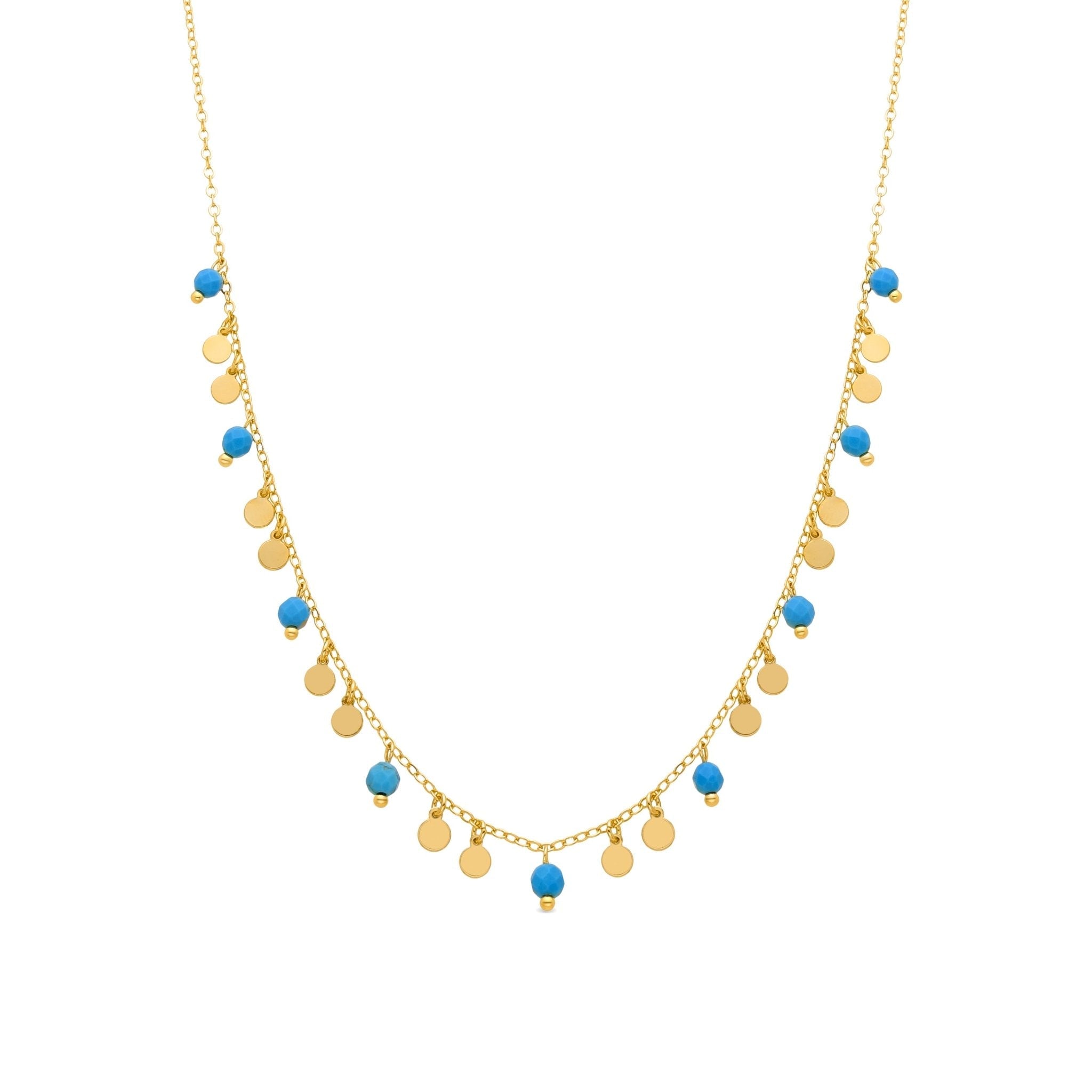 Collar acabado en oro amarilo 18k