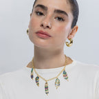 Collar acabado en oro amarilo 18k
