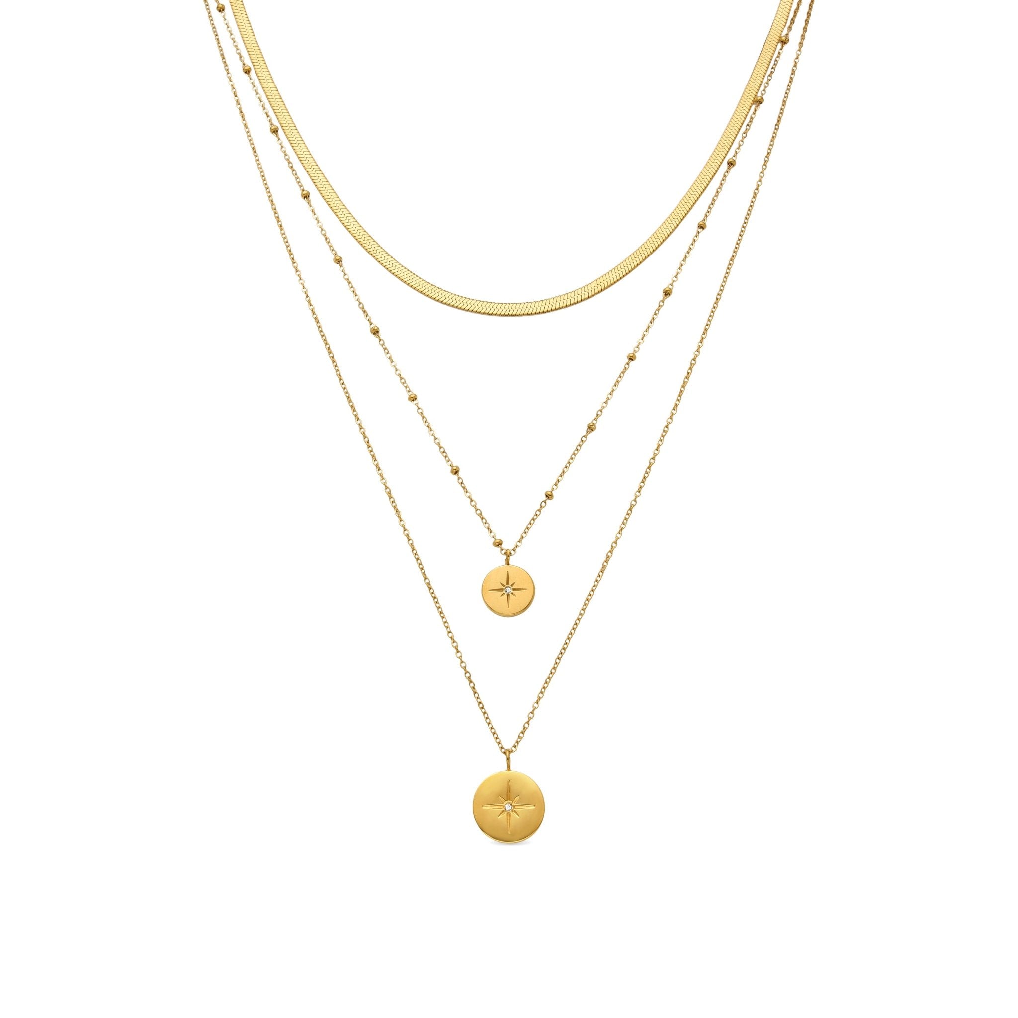 Collar acabado oro 18k