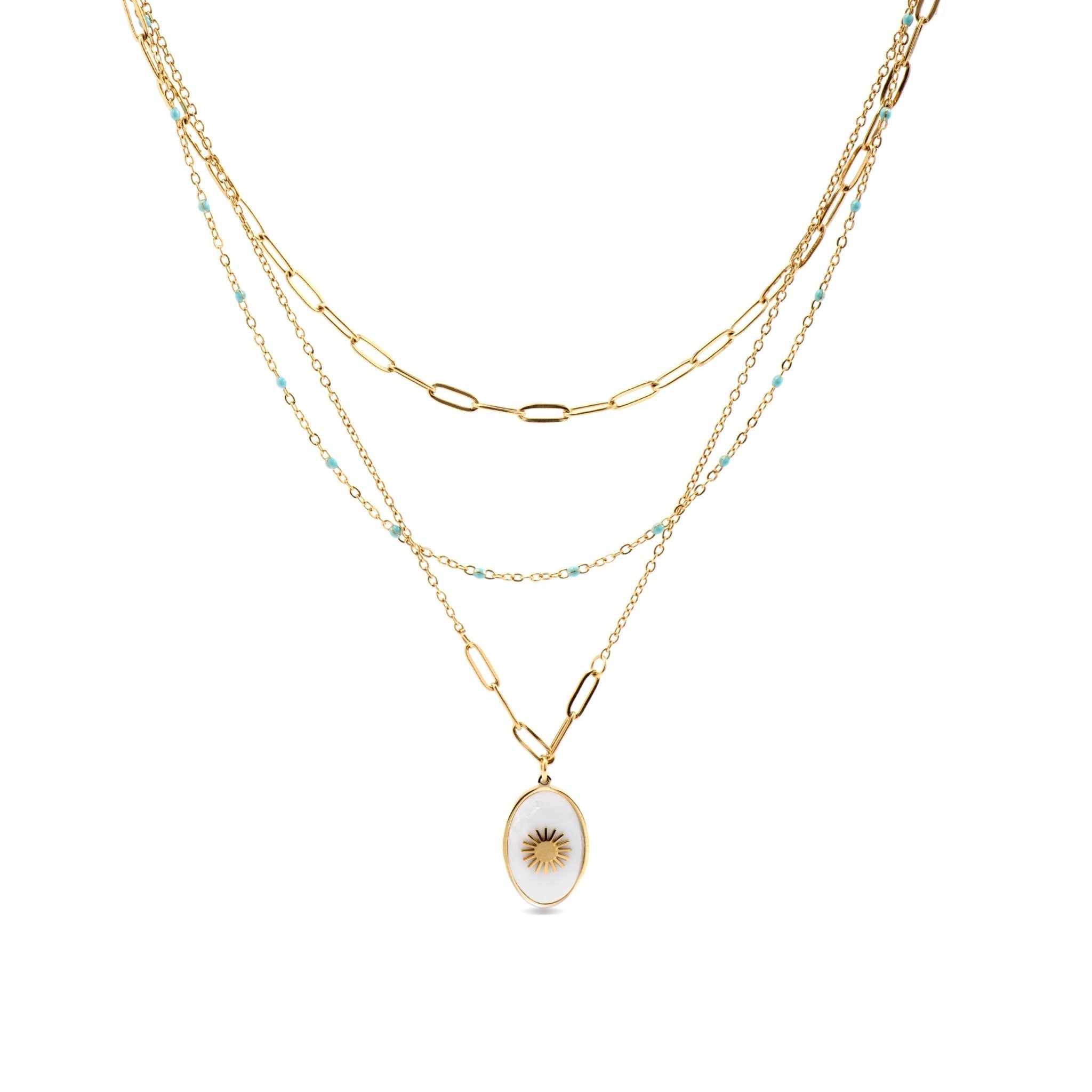 Collar acabado oro 18k